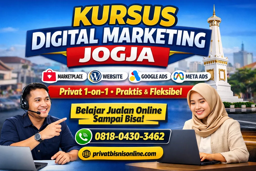 Kursus digital marketing jogja privat seo website